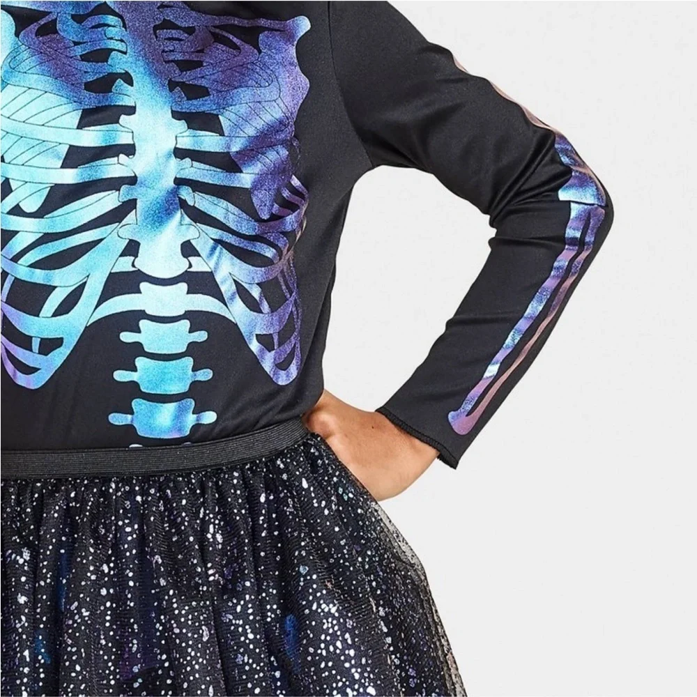 NEW Hyde & EEK! Skeleton Ballerina Costume Girls Sz Large